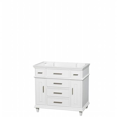 Wyndham Collection Wyndham Collection WCV171736SWHCXSXXMXX Berkeley Single Vanity White 36 in. with No Countertop; No Sink; No Mirror WCV171736SWHCXSXXMXX
